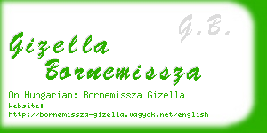 gizella bornemissza business card
